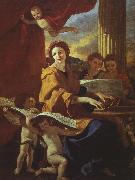Nicolas Poussin St.Cecelia USA oil painting artist